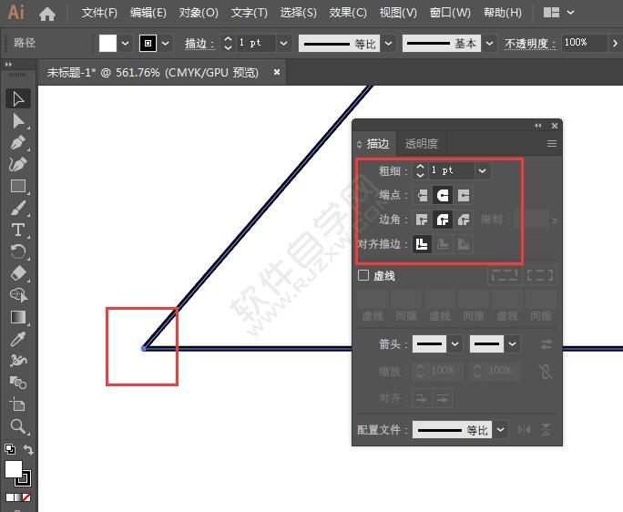 用ai钢笔画直角怎么设置圆角