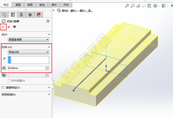 solidworks对称拉伸的重要性
