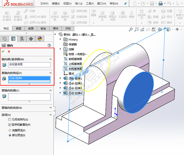 solidworks对称拉伸的重要性