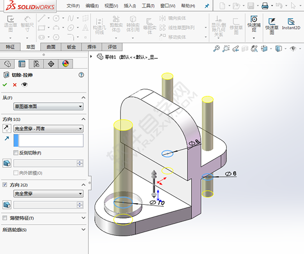 怎么用solidworks画支架