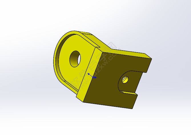 solidworks倒圆角拉伸绘制零件的方法