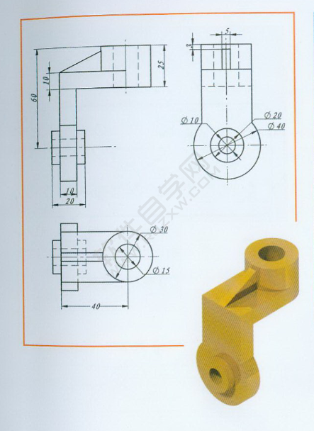 SolidWorks新手建模练习题-025