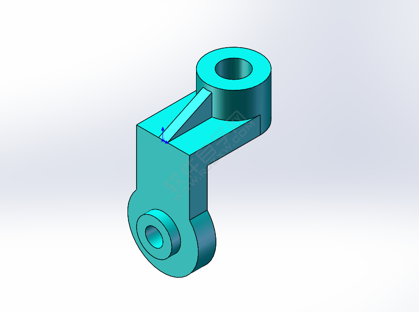 SolidWorks新手建模练习题-025
