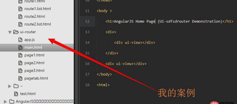angular.js - 我copy官方ui-router到本地无法运行