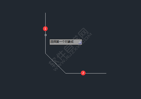 cad怎么把钝角变成圆角