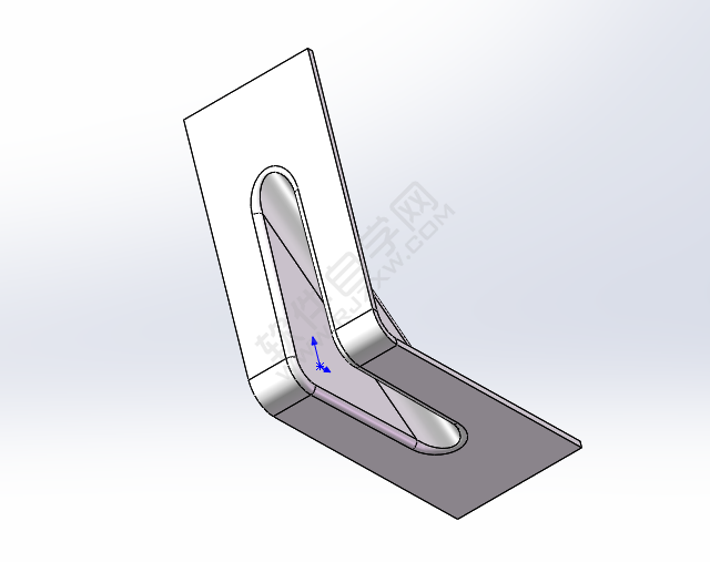solidworks怎么给钣金折角加撑板