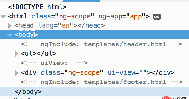 angular.js - ng-include在加载后莫名被自动注释掉