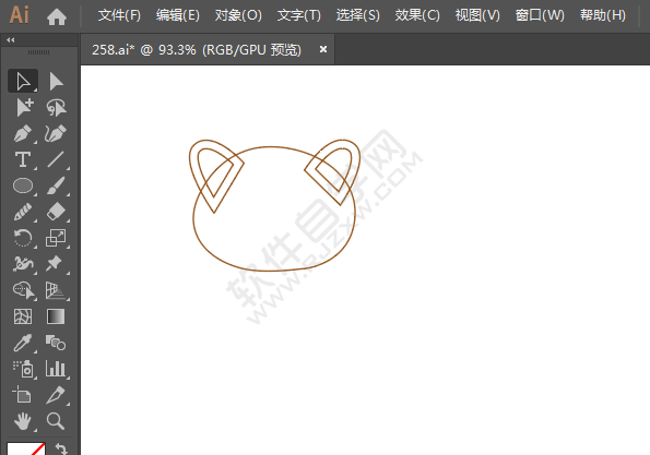 ai绘制小猪的头像