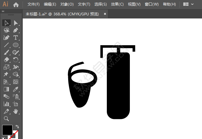 ai绘制禁止挪用消防器材标识