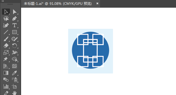 ai绘制手机体验标识的方法