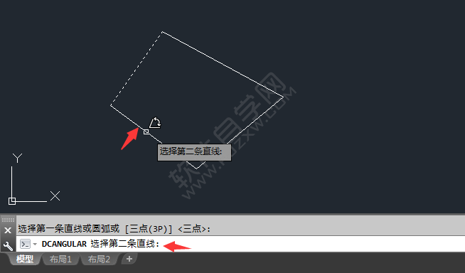 cad怎么约束角度标注