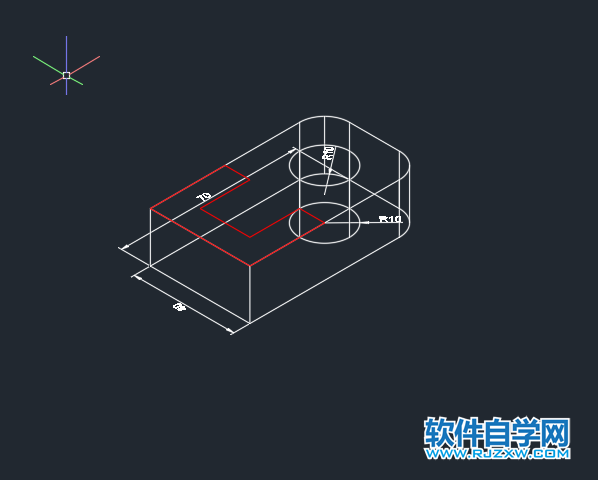 CAD倒角差集实体练习