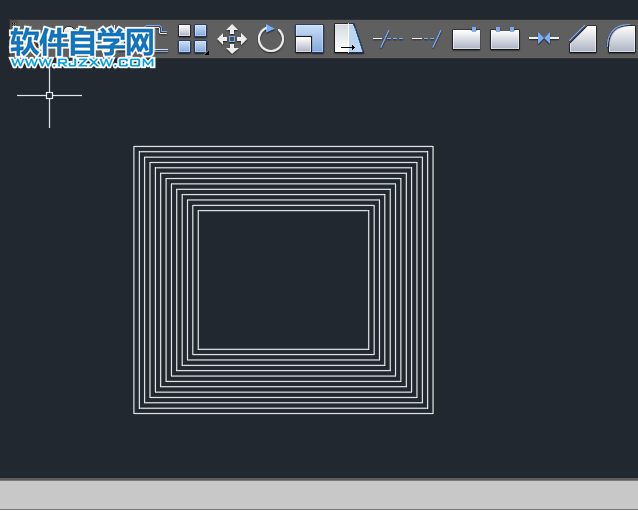 cad怎么实现连续偏移