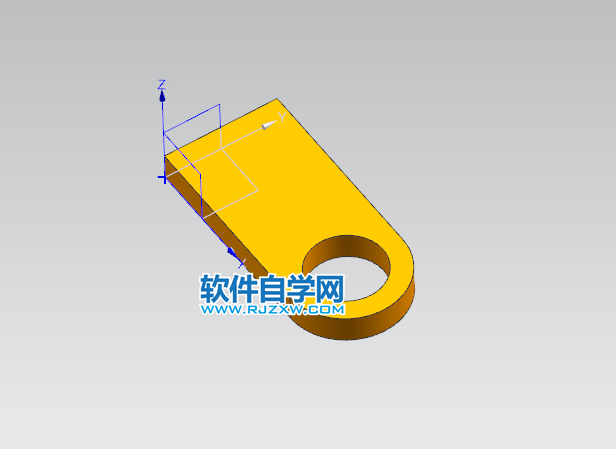 ug怎么减去相交部分的方法