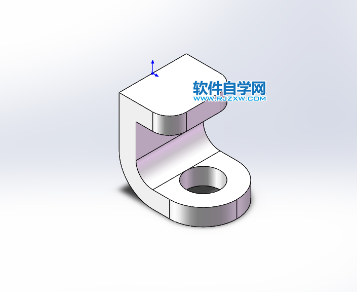solidworks圆角零件的绘制方法