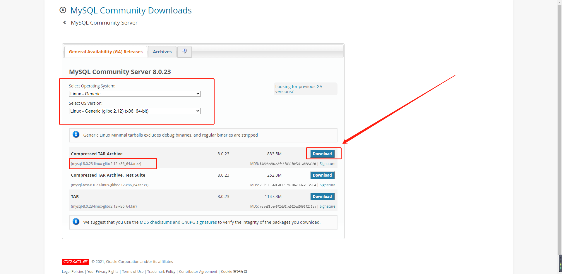 mysql8.0.23 linux（centos7)安装完整超详细教程