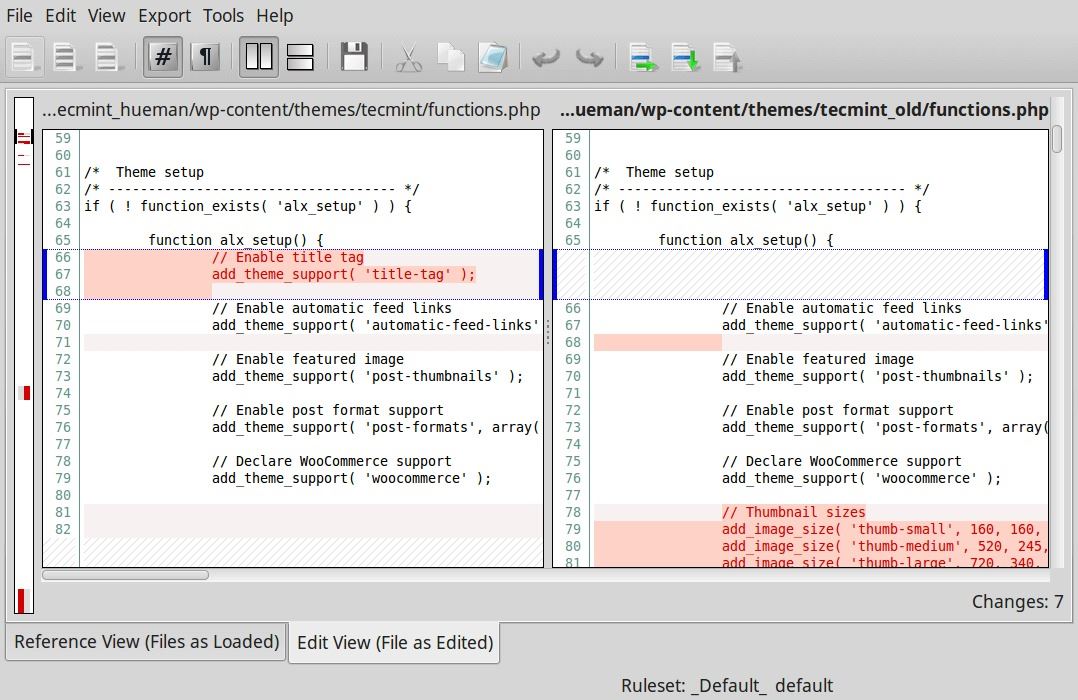 Linux下9种优秀的代码比对工具推荐小结