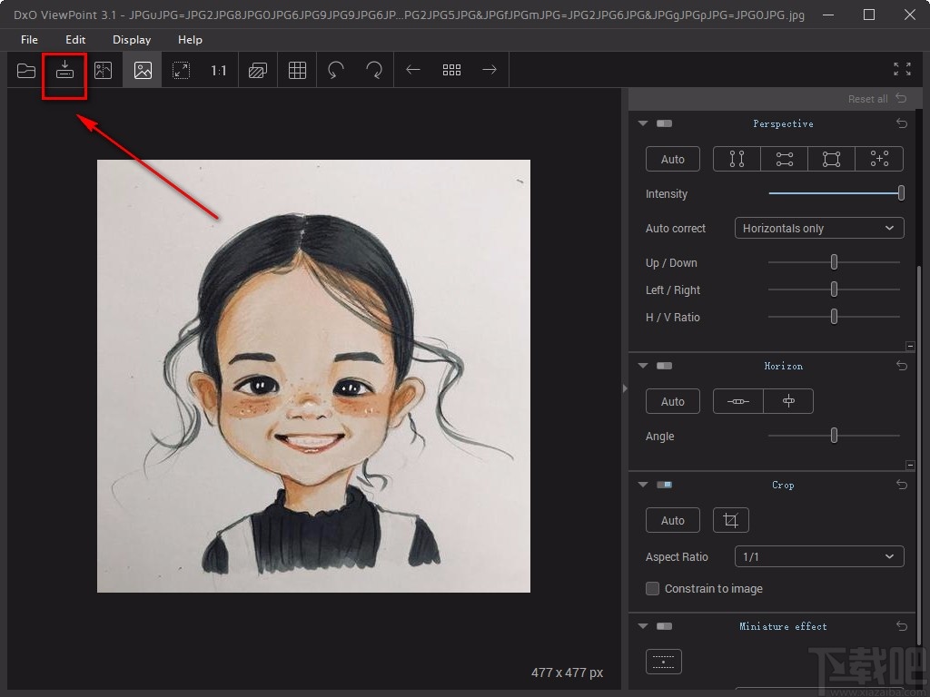 DxO Viewpoint裁剪图片的方法