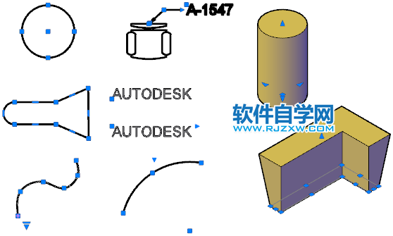 CAD2020关于使用夹点编辑