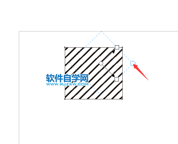 coreldraw2020矩形填充斜线的方法