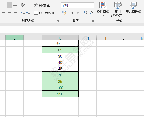 EXCEL单元格设置为绿填充色深绿色文本的方法