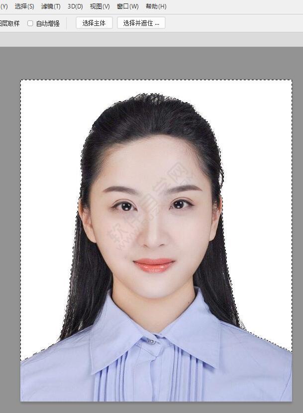 ps怎么给证件照换底色