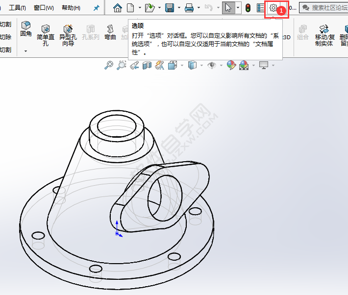 solidworks隐藏边线显示实线与虚线怎么改