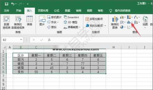 excel2019制作直方图的方法
