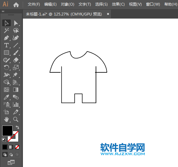 运动服饰简笔画用AI绘制的方法