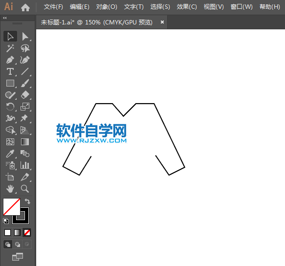 男上衣简笔画用AI绘制的方法