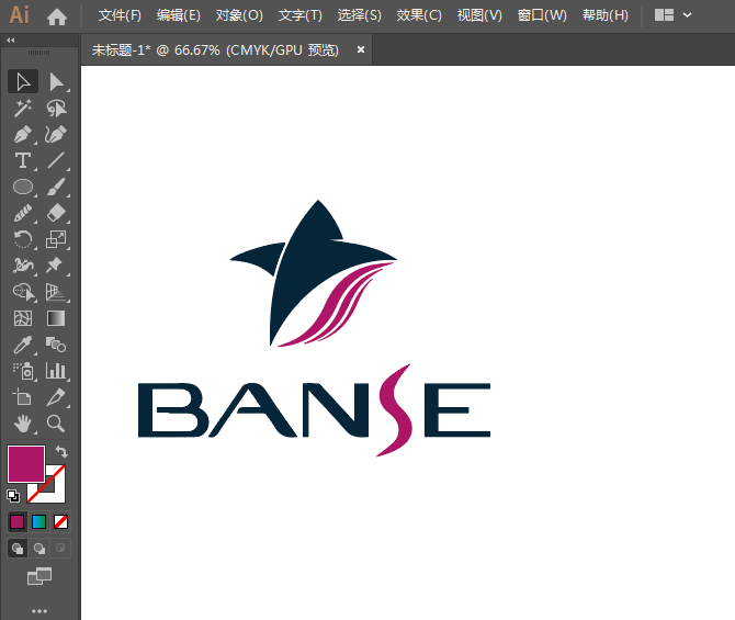 BANSE标志LOGO用AI设计的方法
