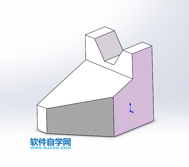 用solidworks绘制实体可以放样特征完成