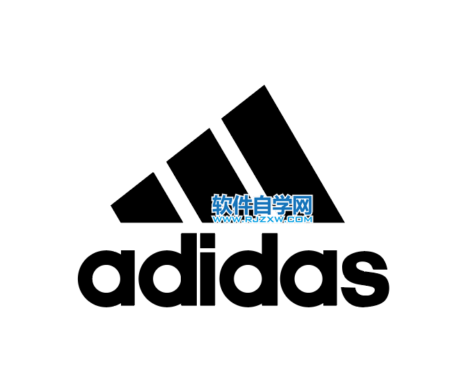 ai怎么设计adidas阿迪达斯商标