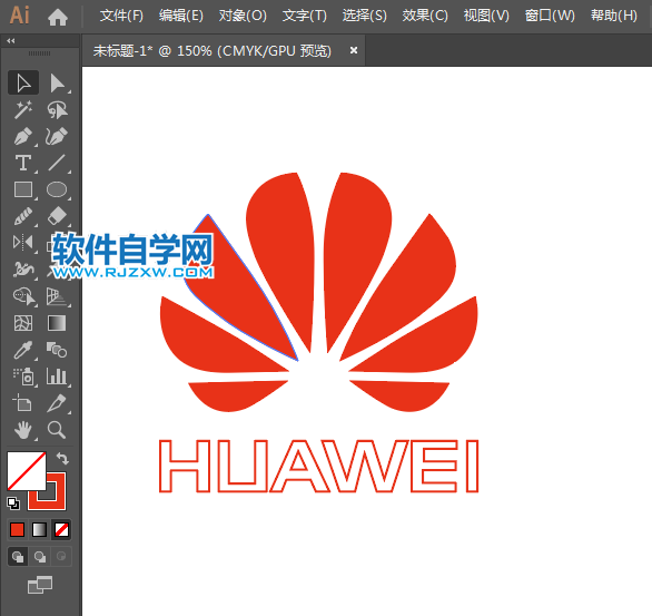 ai怎么设计华为新标志