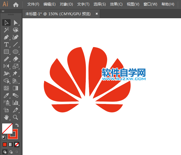 ai怎么设计华为新标志