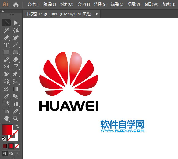 ai怎么设计华为新标志