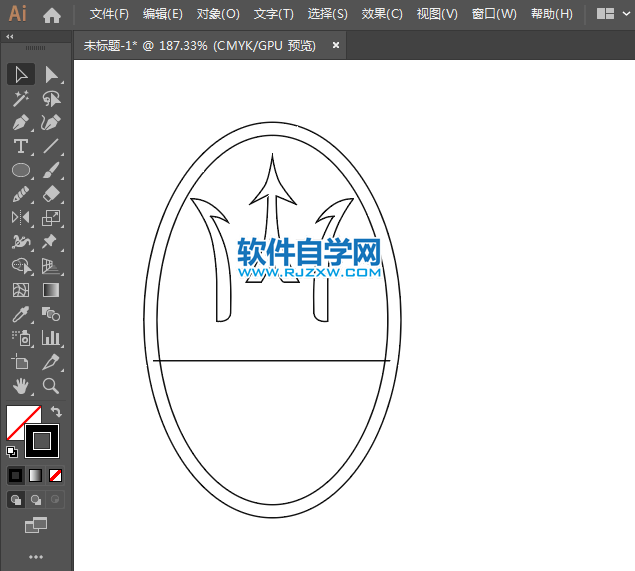 ai怎么设计玛莎拉蒂车标