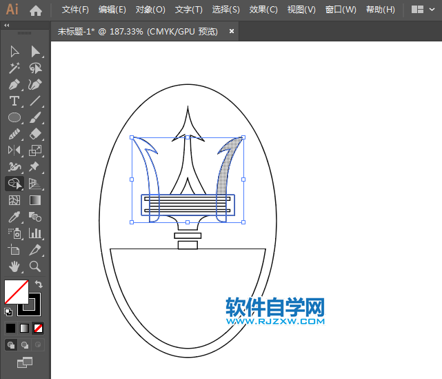 ai怎么设计玛莎拉蒂车标