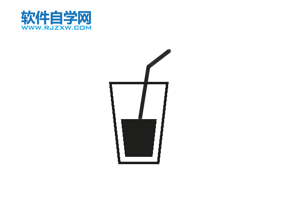 ps怎么画水杯图标