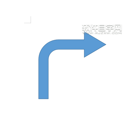 wps怎么画圆角右箭头图形