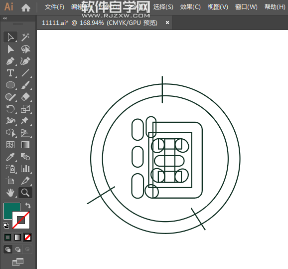 ai怎么画手机淘宝图标