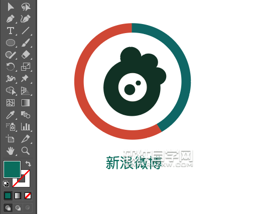 ai怎么画新浪微博图标