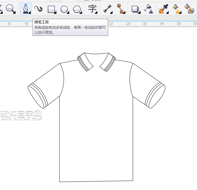 cdr衣服绘制