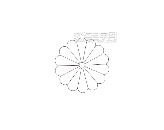 cdr绘制花朵