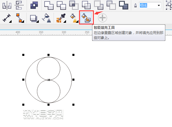 cdr怎么画太极