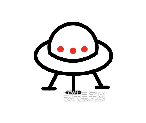 ai怎么画一个外星飞船图标