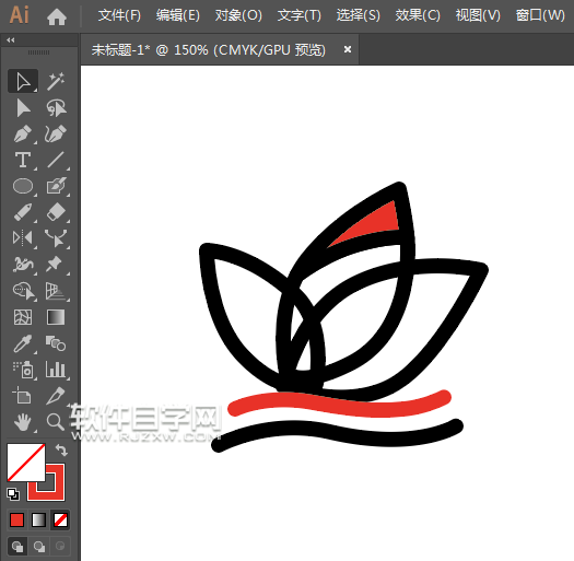 ai怎么画一个花朵作为自然图标