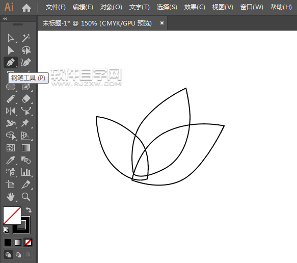 ai怎么画一个花朵作为自然图标