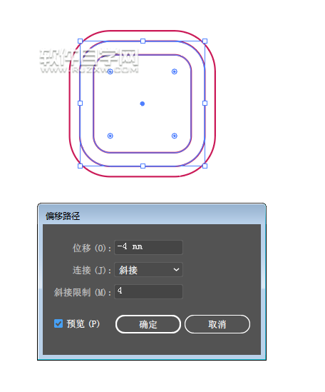 ai圆角矩形怎么创建标志