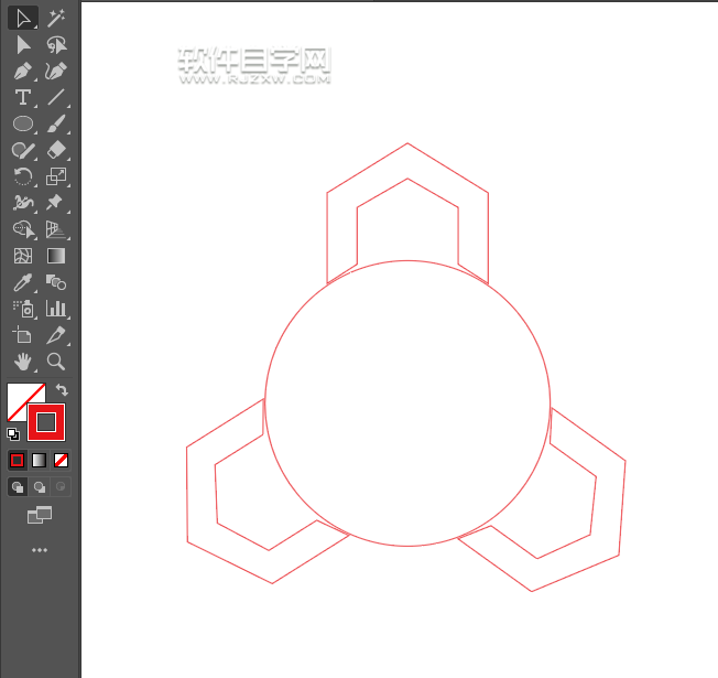 ai怎么用旋转功能制作LOGO